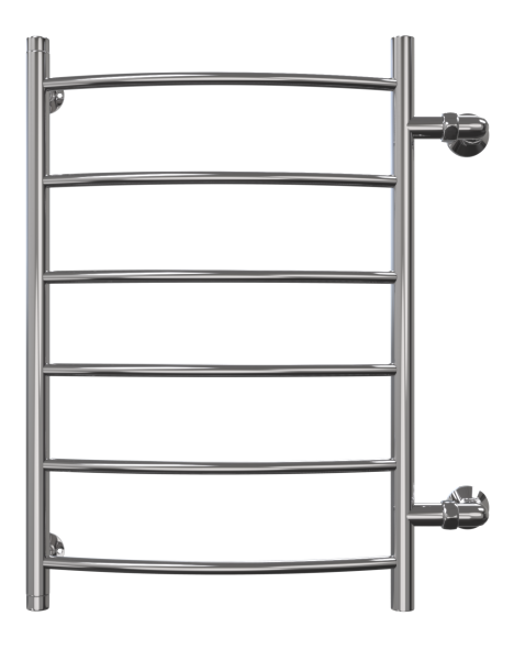 Полотенцесушитель водяной Арго Классик 2 П6 500x800 мм, боковое подключение 500 мм, дуга, полимерное покрытие
