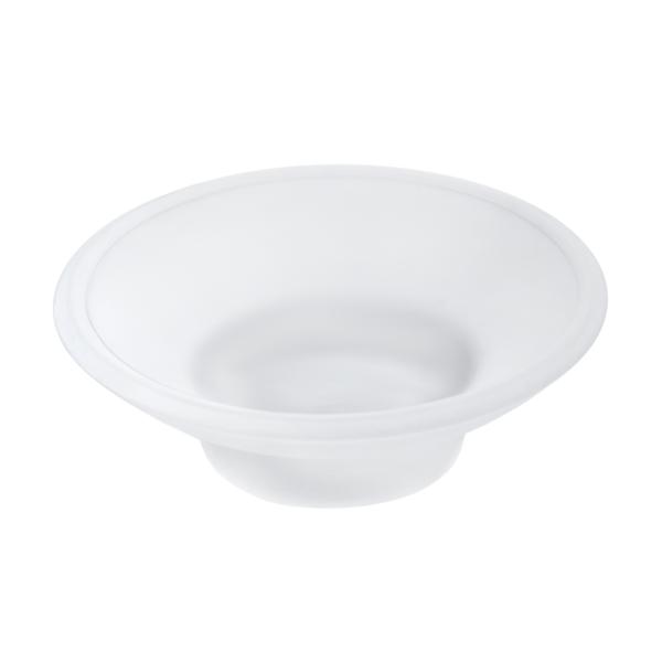 Мыльница АкваЛиния стекло белая MC-002