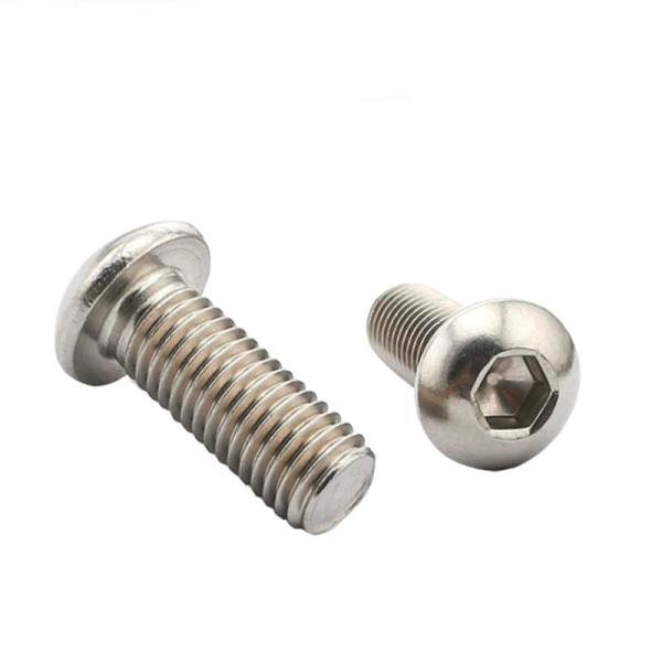 Винт с полукруглой головкой 4,0х30, ИСО 7380, с внутренним шестигранником, А2, нержавейка