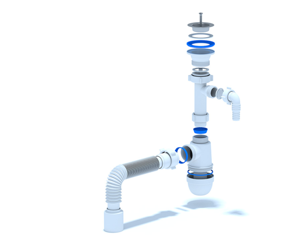 Сифон для раковины 11/4''х40 с отводом для стиральной машины АНИ пласт, C1310