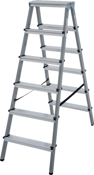 Лестница подставка двухсторонняя Новая Высота NV1140, 6 ступеней, рабочая нагрузка 150 кг