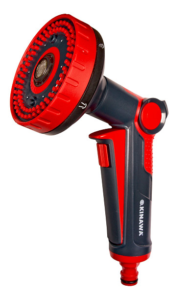 Пистолет-распылитель 6 режимов, пластиковый, с клавишей 2512 Okinawa