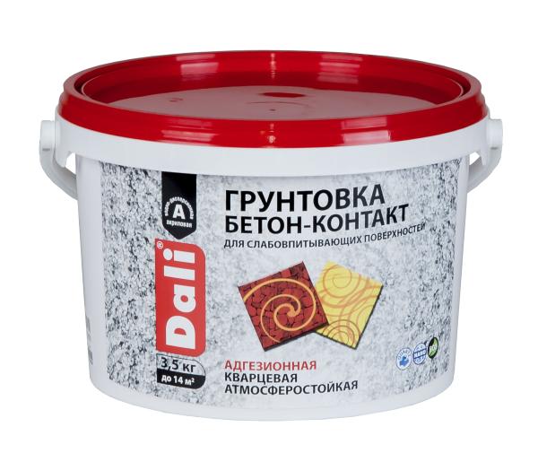 Грунтовка "Бетон-контакт" 3,5кг "DALI"