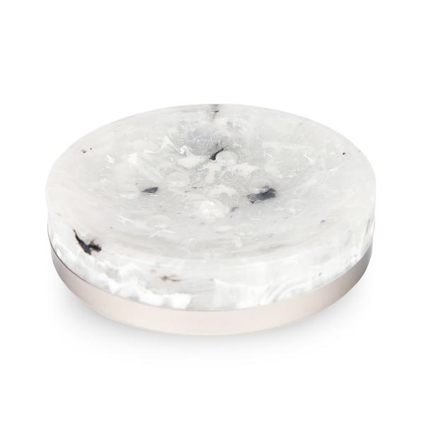 Мыльница АкваЛиния Мрамор белая B2043A-Y
