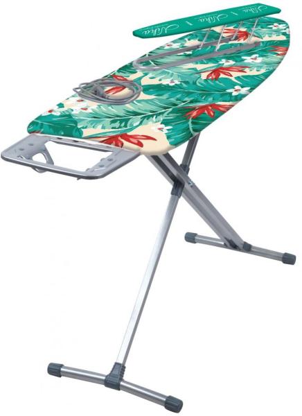 Доска гладильная Nika 10+, 122 x 40 см, тропические листья, Ника