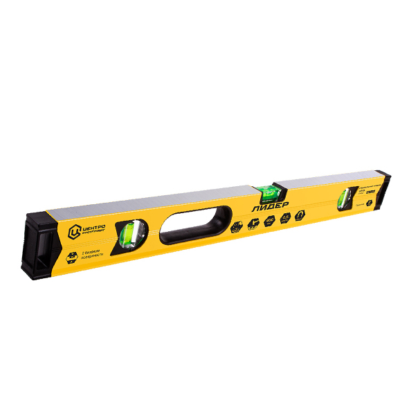 Уровень Лидер Л14-600, алюм, 3глазка,600мм(Л14-600) (ЦИ)
