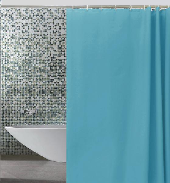 Штора для ванной комнаты Zalel YE 0042A 180x180 см Peva, зеленая