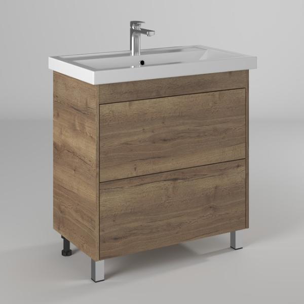 Тумба Briz Риччи т8-80 Дуб Велингтон табак под раковину Фостер 800