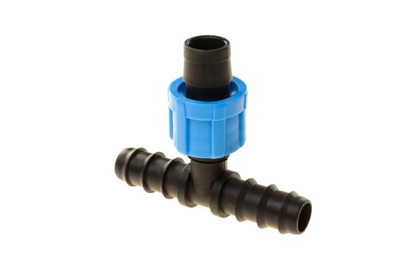 Тройник переходной с трубки капельного полива на капельную ленту (d 16), (ДС.060092) MP-У