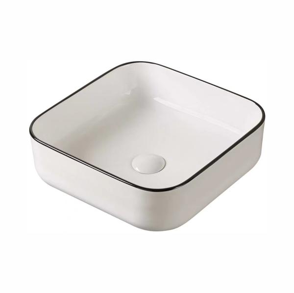 Раковина накладная EvaGold A423CBLG 38,5x38,5 см, EG090025