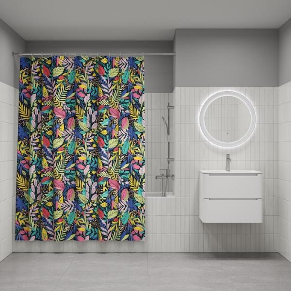 Штора для ванной комнаты Iddis BF03P18i11 180x200 см полиэстер, разноцветная
