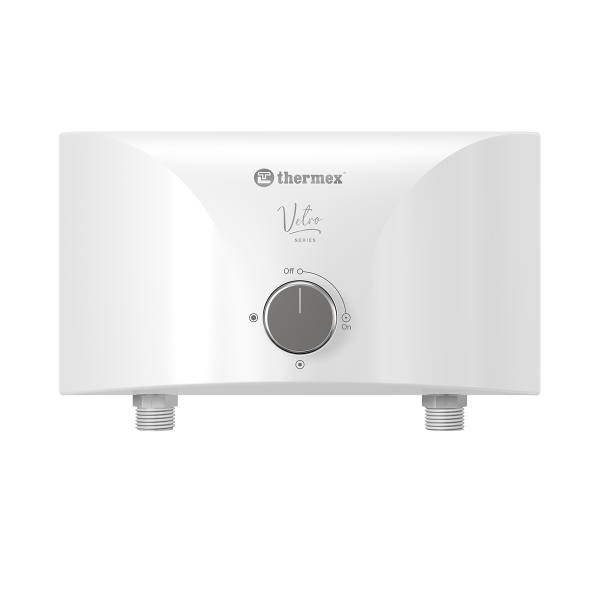 Водонагреватель электрический проточный Thermex Vetro 5500 combi, кран и душ