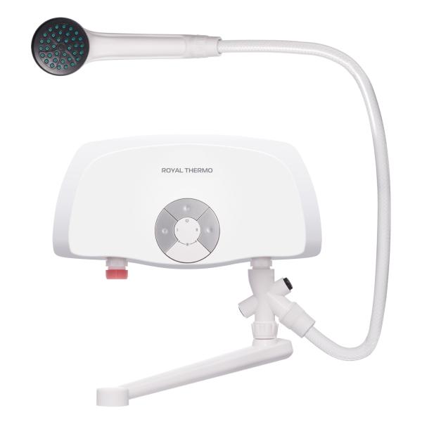 Водонагреватель электрический проточный Royal Thermo SmartFix TS (3,5 kW), кран и душ