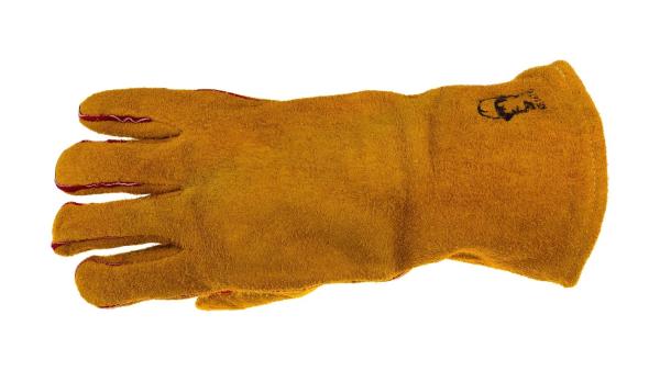 Краги спилковые оранжевые Голд, 35 см, Профессионал