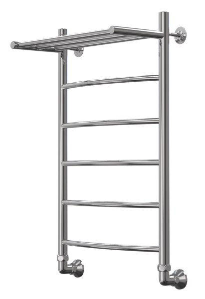 Полотенцесушитель водяной Арго Классик 2 П6 600x800 мм, нижнее подключение, дуга, полка