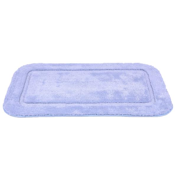 Коврик для ванной комнаты Zalel Lux Border 80х50 см, голубой