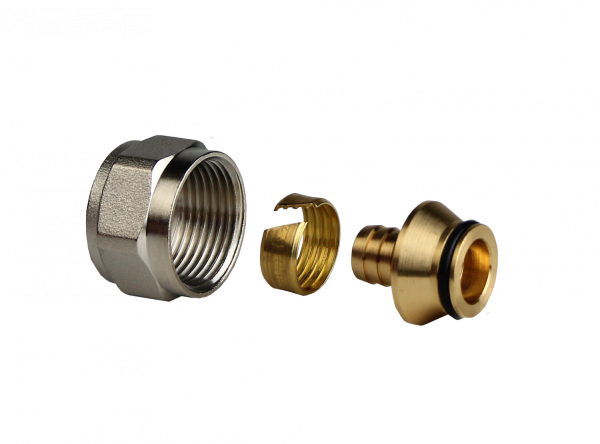 Евроконус для полимерной трубы PEX аксиальный RTP 20х2.8х3/4", латунь