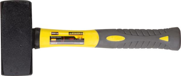 Кувалда 2кг, с фиберглассовой рукояткой, кованая, DIN 6475, STAYER Professional (20052-20)