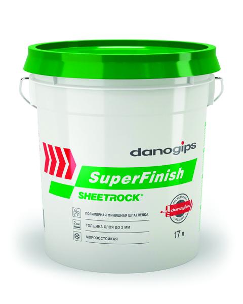 Шпаклевка DANOGIPS SuperFinish 28кг (17л) (зелёное ведро)