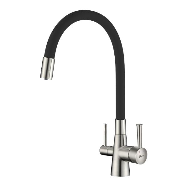 Смеситель для кухни Lemark Comfort под фильтр LM3075BN-Black