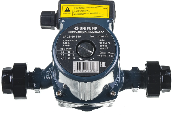 Насос циркуляционный Unipump CP 25-60, 180 мм
