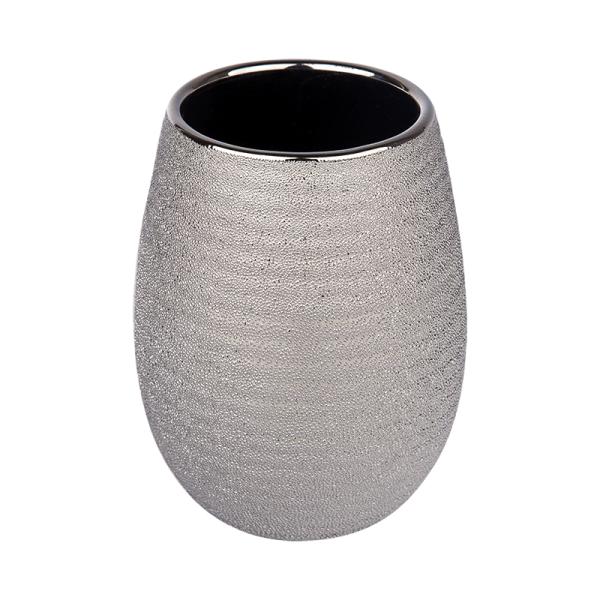 Стакан АкваЛиния керамика для зубных щеток Silver CE0988A-TB