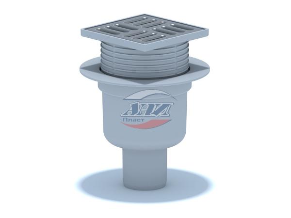 Трап верт.,выпуск.50,рег., реш.10х10 нерж. АНИ пласт TA5702