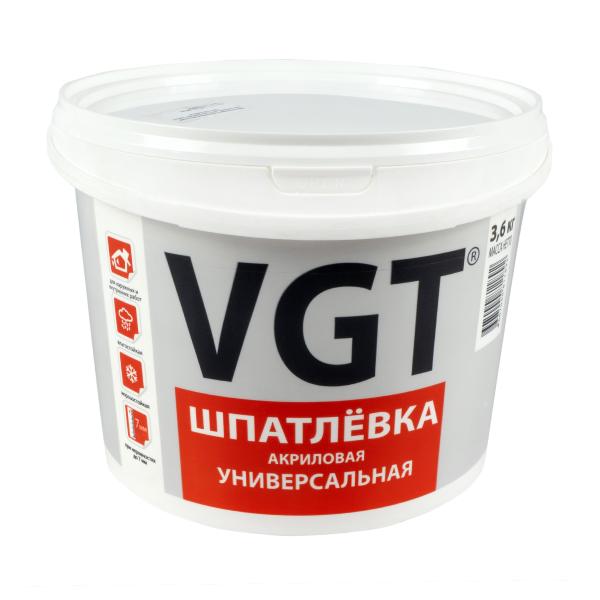 Шпаклевка универсальная акриловая 3,6кг ВГТ