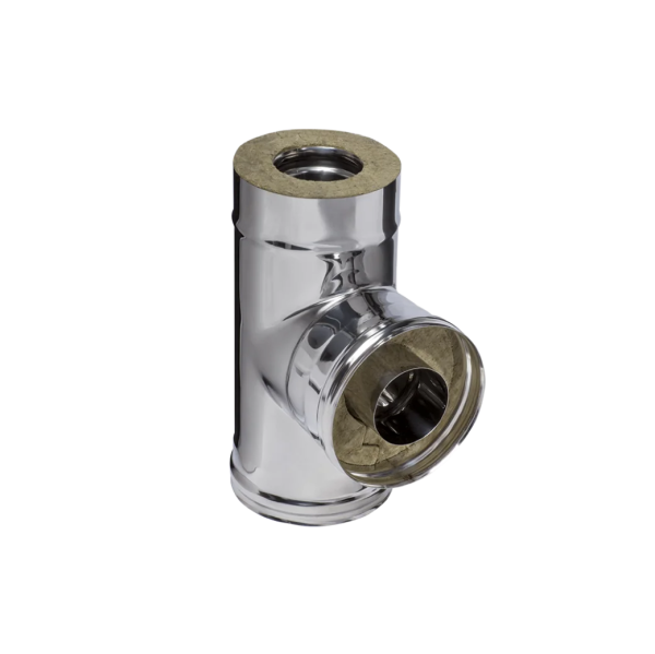 Сэндвич-тройник 90° (430/0,8мм + нерж.) Ф130х200