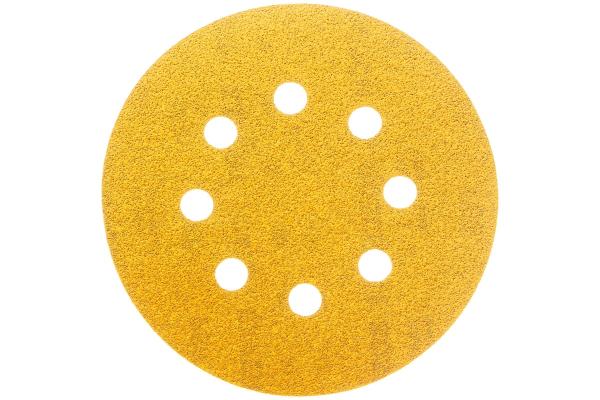 Круг из шлифовальной шкурки ф125 К80 Best for Wood&Paint, 8 отверстий, Bosch