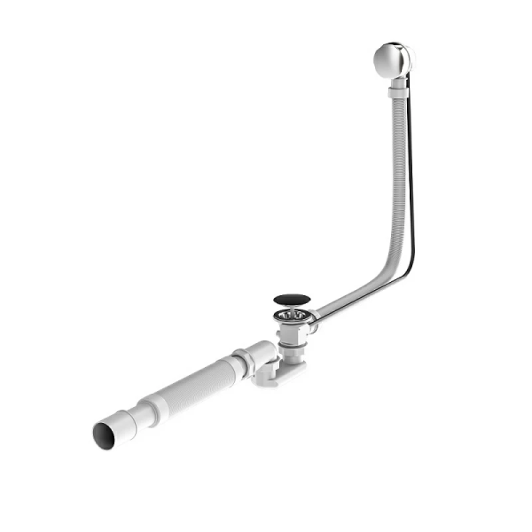 Сифон для ванны полуавтомат AM.PM 1 1/2"х40/50 с гофрой