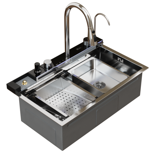 Мойка кухонная Mixline Pro прямоугольная 75x46 см, нерж. сталь, сатин 554163