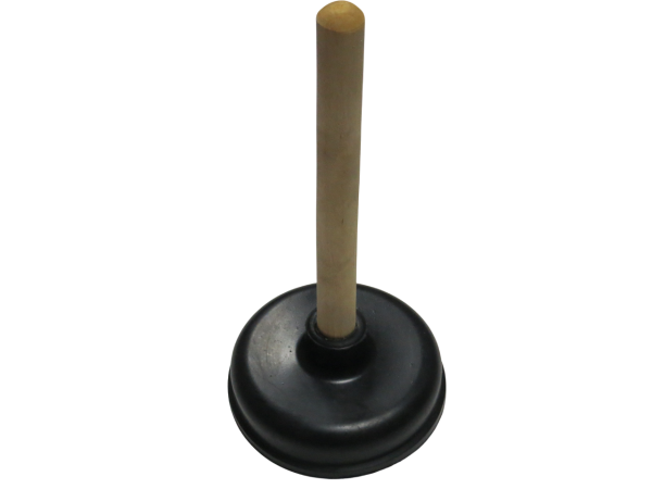 Вантуз Симтек цилиндрический большой, диаметр 144 мм, деревянная рукоять