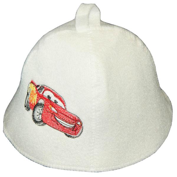 Шапка для бани ДЕТСКАЯ "Тачки"