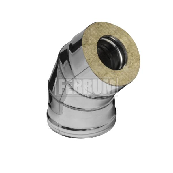 Сэндвич-колено 135° (430/0,5мм + нерж.) Ф115х200