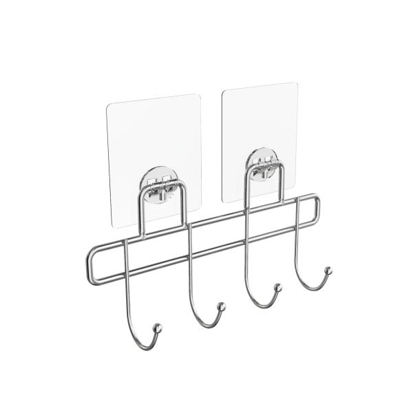 Планка с 4 крючками Kleber Lite хром KLE-LT004