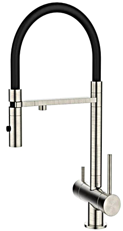 Смеситель для кухни DQ Kitchen под фильтр DA1462504Satin, сатин