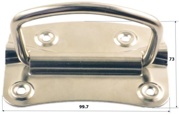 Ручка погребная , малая, никель ,201