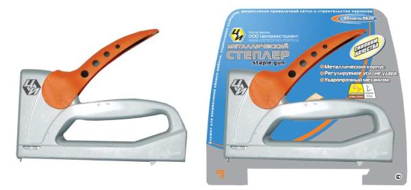 Степлер мебельный регулируемый ,профессиональный, метал., тип скобы 53,13  (0620) (ЦИ)