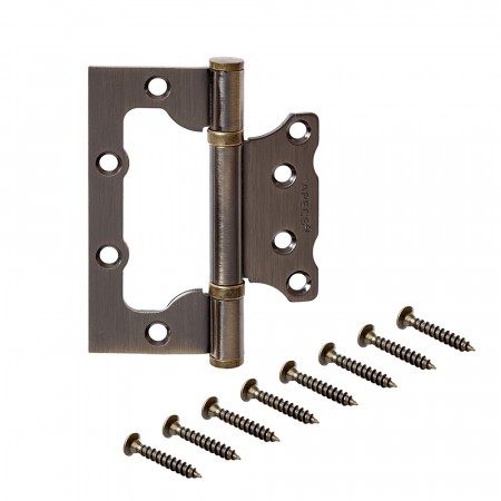 Петля накладная 100х75х2,5-B2-Steel-AB, Apecs, бронза