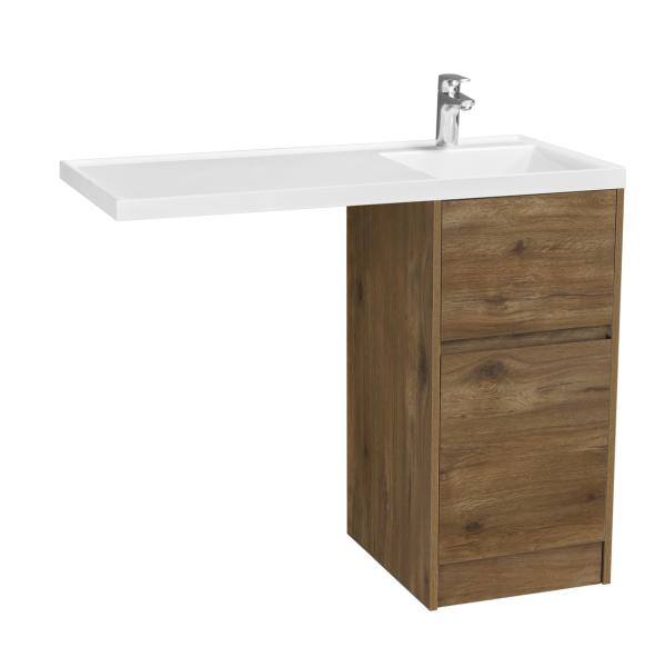 Тумба Aquaton Лондри 40 Дуб Рустикальный без фасада под раковину Лондри 1050