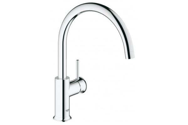 Смеситель BauСlassic для мойки с высоким изливом Grohe 31234000