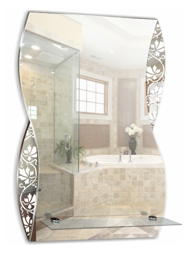 Зеркало Silver Mirrors Аква МТ с полкой 39,5x60см