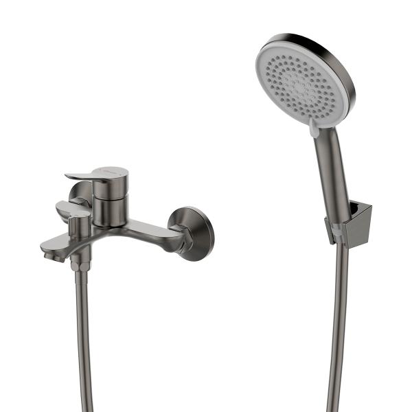 Смеситель для ванны Lemark Siberia LMF-7022B-GM, графит