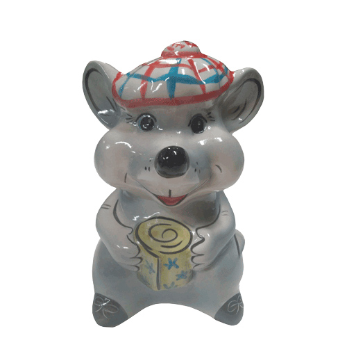 Ершик для унитаза ПКФ Фарфор Крыса серый