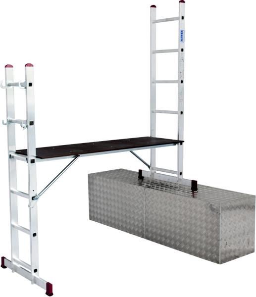 Подмости лестничные малые Krause Corda, 2x6 ступеней, рабочая нагрузка 150 кг