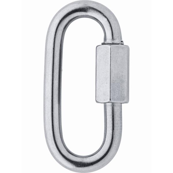 Карабин пожарный винтовой D  3мм, L 35мм, оцинкованный