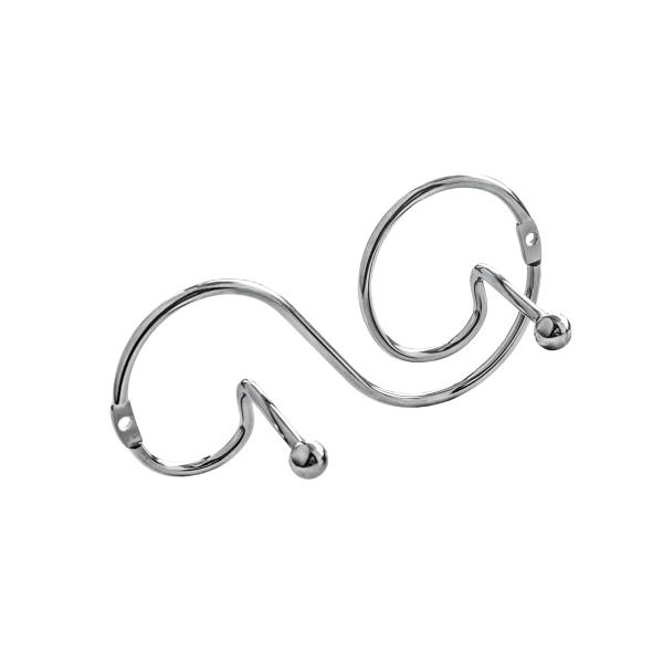 Крючок двойной АкваЛиния хром F2