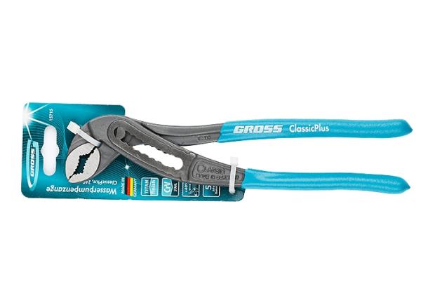 Клещи переставные 240мм, CrV, обливные рукоятки (15715) (GROSS)