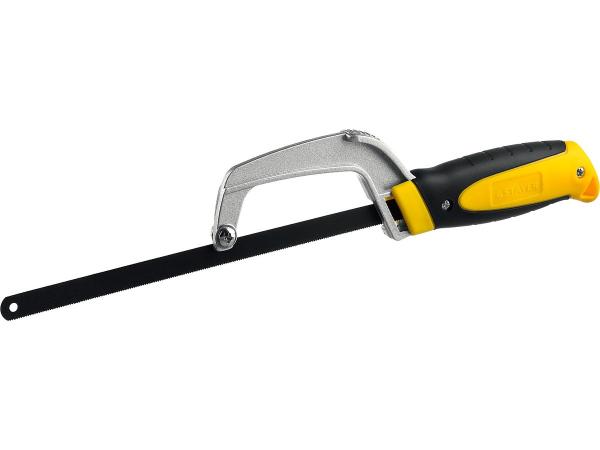 Ножовка-ручка по металлу, цельнометаллическая, COBRA Compact, STAYER Profi (15715)